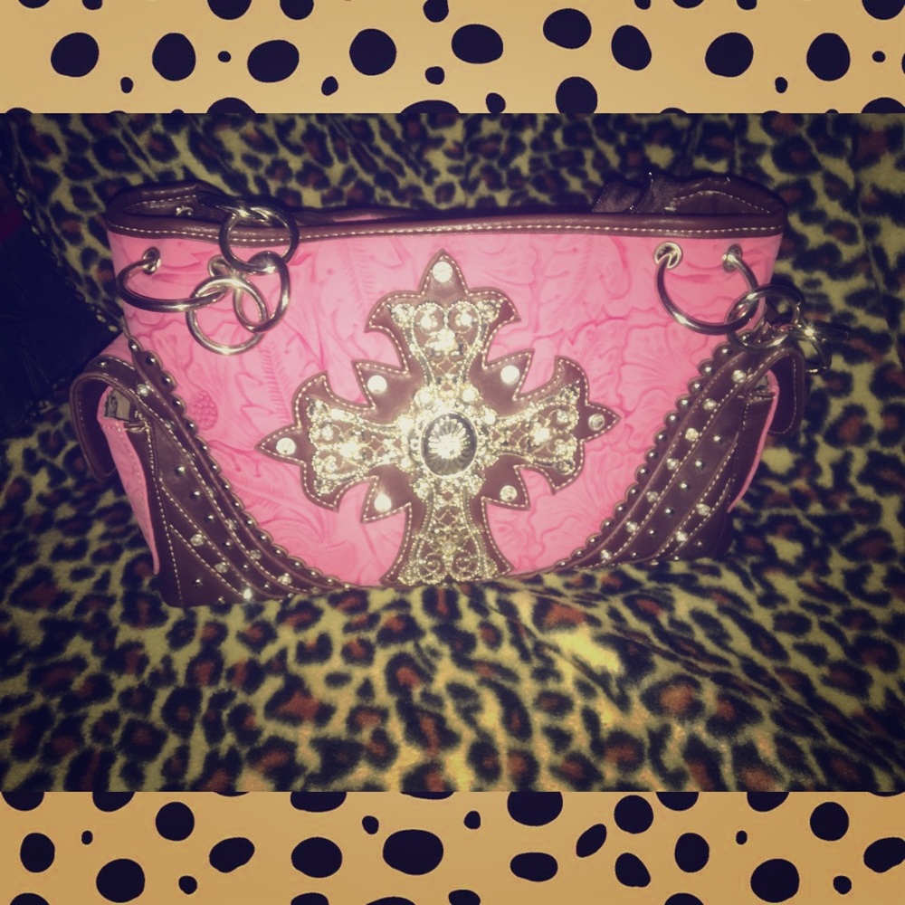Pink Rhinestone purse!!!